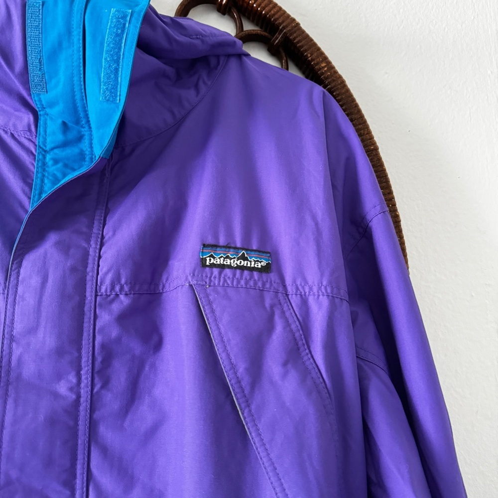 Vintage 90s Patagonia Mountain Lightweight Jacket Size L Purple Retro Y2K - Picture 3 of 12